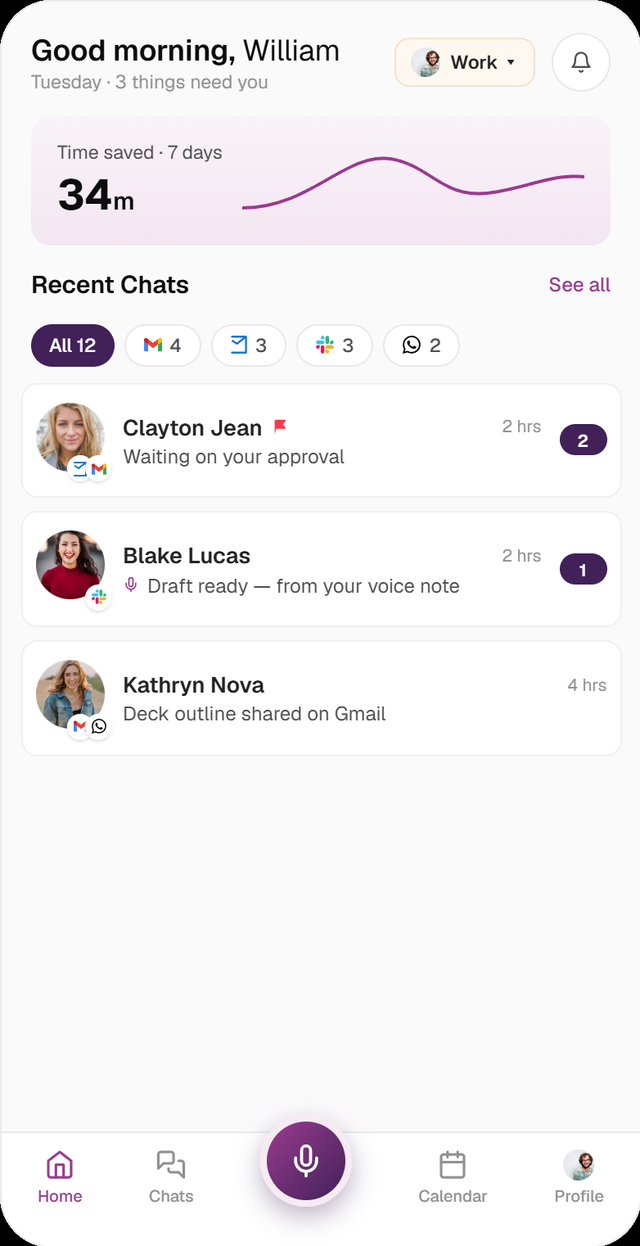 The same twin on mobile - approve from anywhere